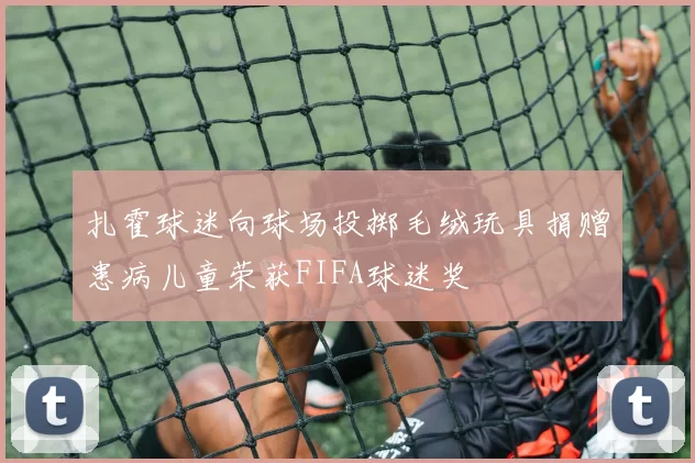 扎霍球迷向球场投掷毛绒玩具捐赠患病儿童荣获FIFA球迷奖